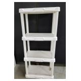 Plastic storage shelf