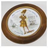 Framed Limoges French collector plate