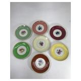 Vintage dessert fruit plates