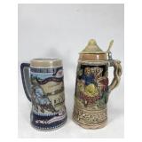 Two beer steins