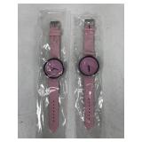Pair of pink watches