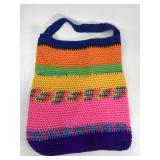 Knit beach bag tote