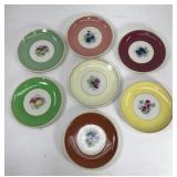 Vintage dessert fruit plates