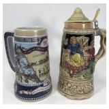 Two beer steins