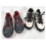 Two pairs of youth soccer shoes