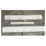 Three  fluorescent light fixtures