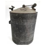 Vintage galvanized fuel canister