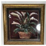 Potted plant framed art