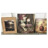 Trio of wall art