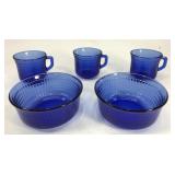 Cobalt blue dish set