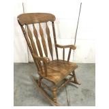 Light wood rocking chair