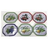 Vintage fruit tin tray collection