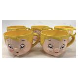 Vintage plastic Campbell soup mugs