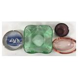 Colorful vintage ashtrays