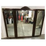 Bi-fold vintage dressing mirror