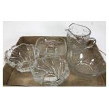 Cut glass box lot