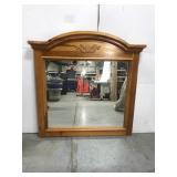 Large wood mirror