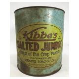 Antique Kibbe’s Peanut can