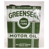 Greenseal motor oil metal canister