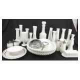 Large vintage milk glass lot