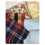 Vintage blanket and linens