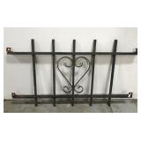 Wrought iron railing section