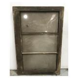 Old three pane window