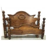 Solid wood queen bed #1