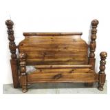 Solid wood queen bed #2