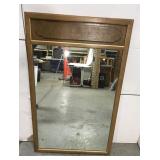 Vintage wood framed mirror