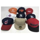 Collection of baseball caps