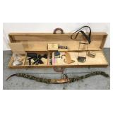 Vintage Clan Gordon recurve bow w/ accessories