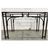 Rectangular metal table base