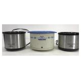 Mini crockpot trio