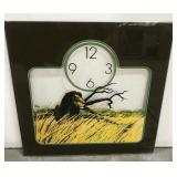 Vintage glass clock panel