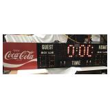 Huge 11 Ft. Coca-Cola Electric Gym Scoreboard