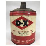 DX Sunday vintage oil canister