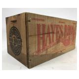Vintage Hayes bros. ammunition crate
