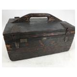 Antique wood toolbox