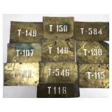 Antique Gibson brass stencils