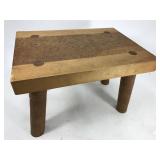 Solid maple primitive stool