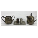 Antique Wm Rogers Silver plate set