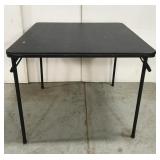 Folding card table