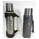Two Thermos hot/cold bottles