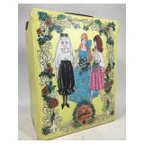 Vintage Barbie case with contents