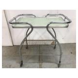 Mid century modern rolling cart