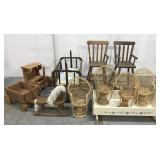 Large doll furniture collection