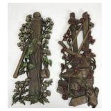 Vintage Burwood garden plaques