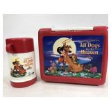 Vintage All Dogs Go To Zeaven lunchbox & thermos