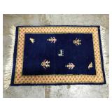 Vintage thick wool rug